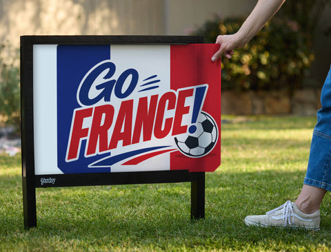 Go France! Soccer Yardsy Sign yard sign