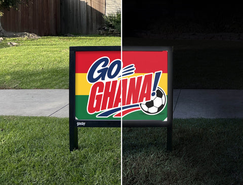 Go Ghana! Soccer Yardsy Sign yard sign