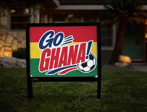 Go Ghana! Soccer Yardsy Sign yard sign