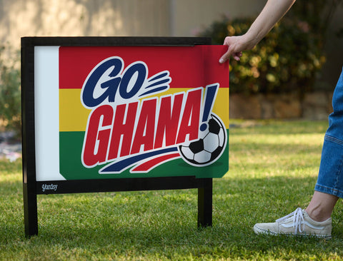 Go Ghana! Soccer Yardsy Sign yard sign