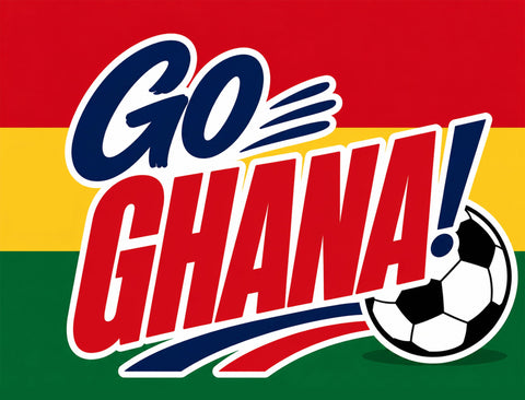 Go Ghana! Soccer Yardsy Sign yard sign