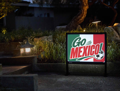 Go Mexico! Soccer Yardsy Sign yard sign