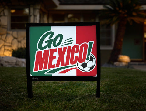 Go Mexico! Soccer Yardsy Sign yard sign