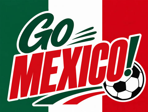 Go Mexico! Soccer Yardsy Sign yard sign