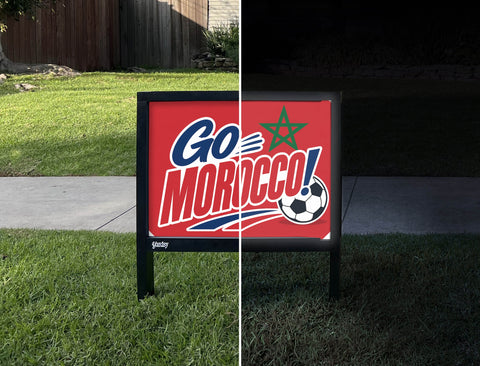 Go Morocco! Soccer Yardsy Sign yard sign