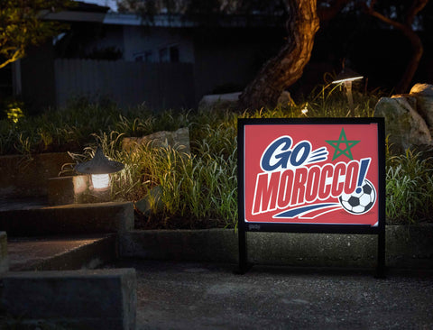Go Morocco! Soccer Yardsy Sign yard sign