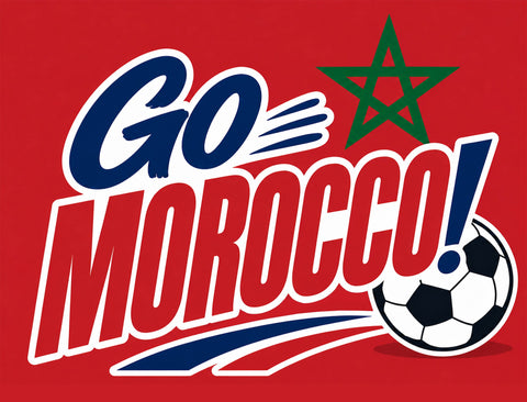 Go Morocco! Soccer Yardsy Sign yard sign