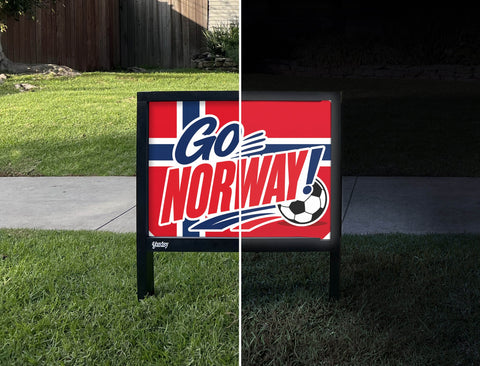 Go Norway! Soccer Yardsy Sign yard sign