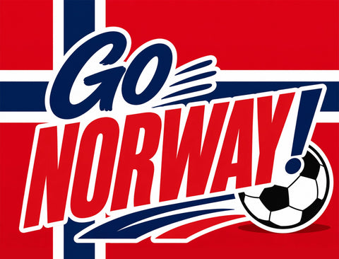 Go Norway! Soccer Yardsy Sign yard sign