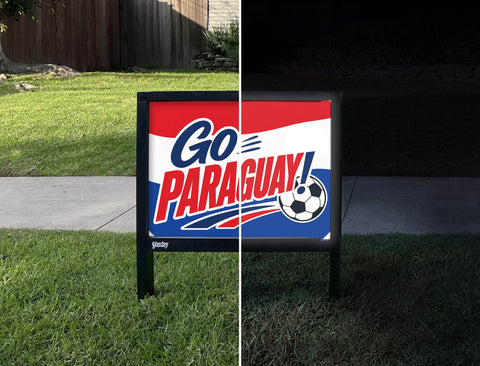 Go Paraguay! Soccer Yardsy Sign yard sign