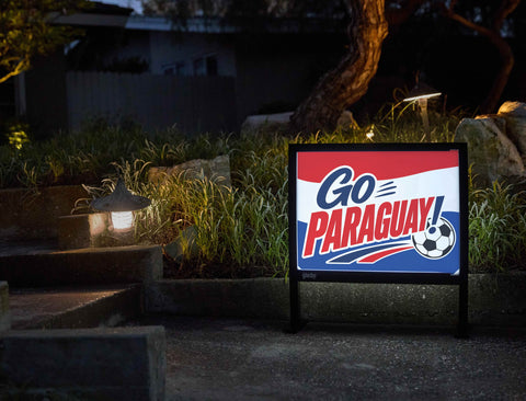 Go Paraguay! Soccer Yardsy Sign yard sign