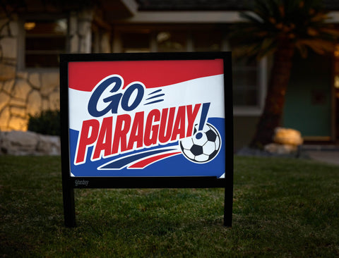 Go Paraguay! Soccer Yardsy Sign yard sign