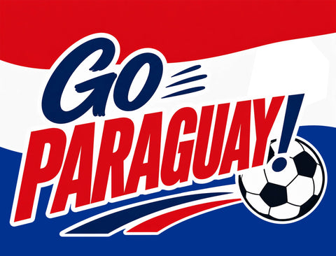 Go Paraguay! Soccer Yardsy Sign yard sign