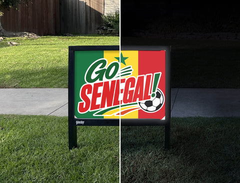 Go Senegal! Soccer Yardsy Sign yard sign