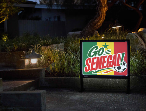 Go Senegal! Soccer Yardsy Sign yard sign