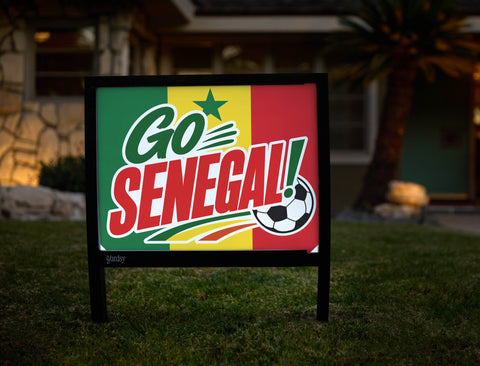 Go Senegal! Soccer Yardsy Sign yard sign