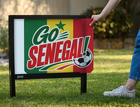 Go Senegal! Soccer Yardsy Sign yard sign