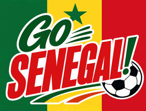 Go Senegal! Soccer Yardsy Sign yard sign