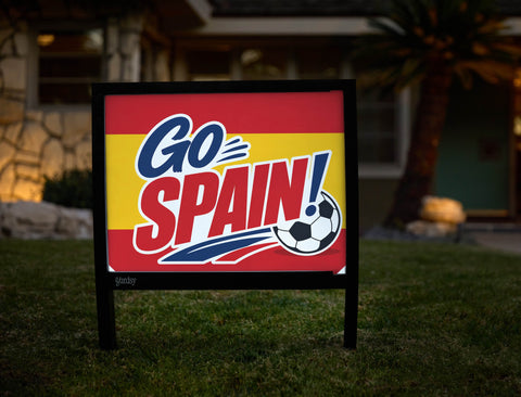 Go Spain! Soccer Yardsy Sign yard sign
