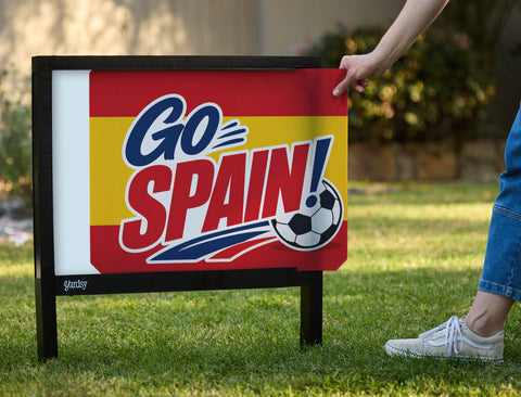Go Spain! Soccer Yardsy Sign yard sign