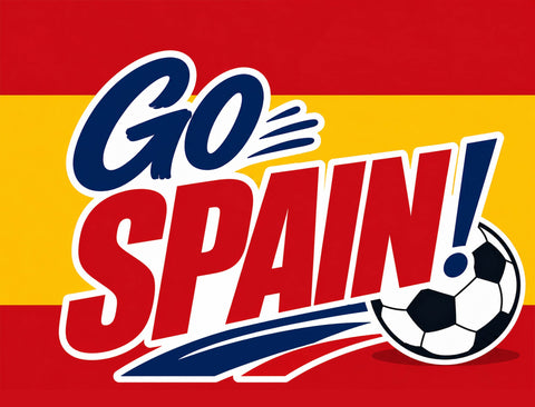 Go Spain! Soccer Yardsy Sign yard sign