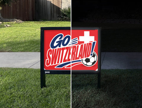 Go Switzerland! Soccer Yardsy Sign yard sign