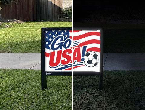 Go Usa! Soccer Yardsy Sign yard sign