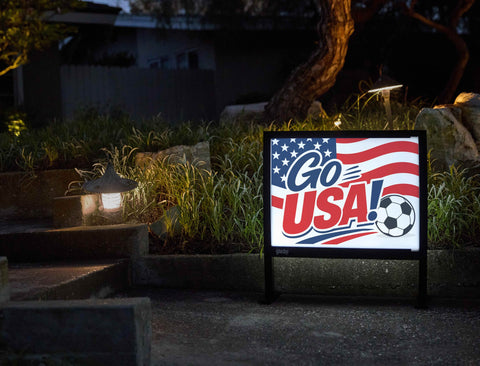 Go Usa! Soccer Yardsy Sign yard sign