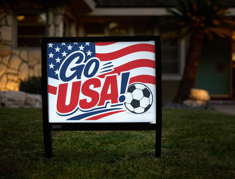 Go Usa! Soccer Yardsy Sign yard sign