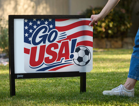 Go Usa! Soccer Yardsy Sign yard sign