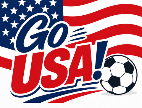 Go Usa! Soccer Yardsy Sign yard sign