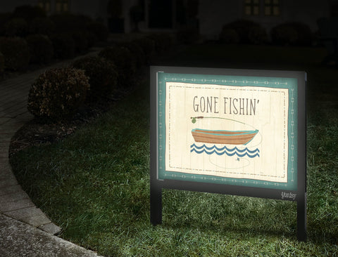 Gone Fishin Yardsy Sign Walkway.Jpg