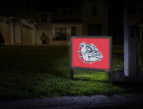 Gonzaga Bulldog Mascot Red Yardsy Sign