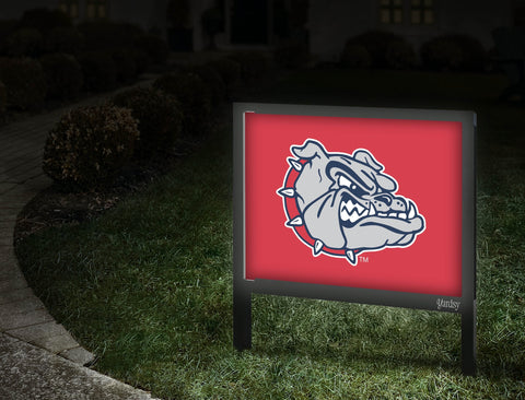 Gonzaga Bulldog Mascot Red Yardsy Sign