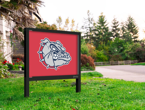 Gonzaga Bulldog Mascot Red Yardsy Sign