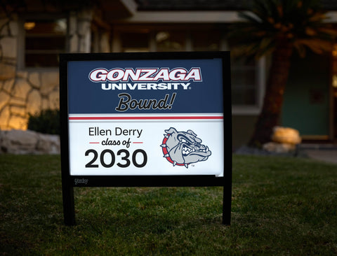Gonzaga College Bound Custom Yardsy Sign yard sign
