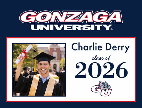 Gonzaga Graduate Custom Yardsy Sign yard sign