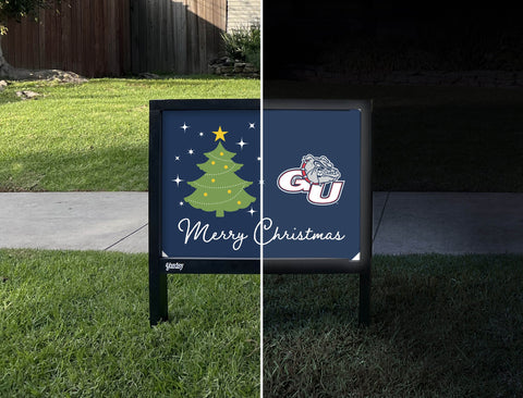 Gonzaga Merry Christmas Yardsy Sign yard sign