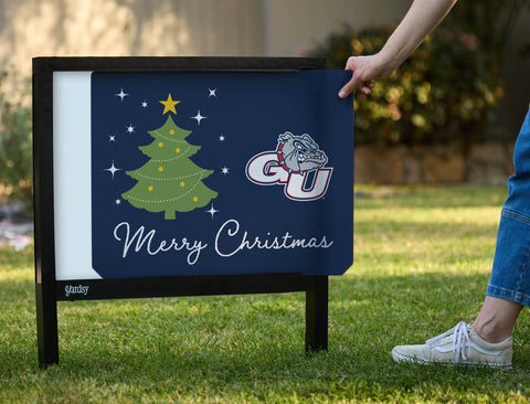 Gonzaga Merry Christmas Yardsy Sign yard sign