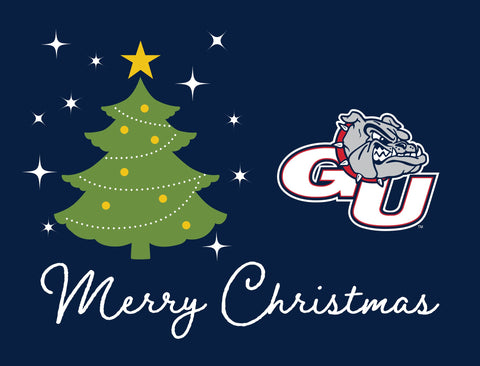 Gonzaga Merry Christmas Yardsy Sign yard sign