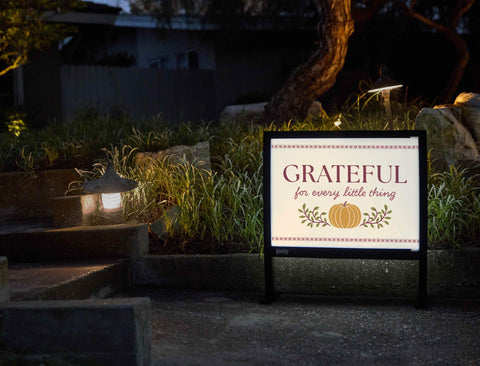 Grateful For Every Little Thing Yardsy Sign yard sign
