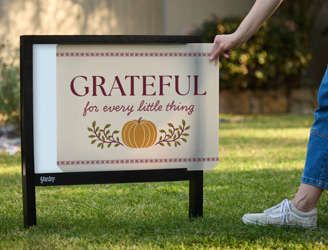 Grateful For Every Little Thing Yardsy Sign yard sign