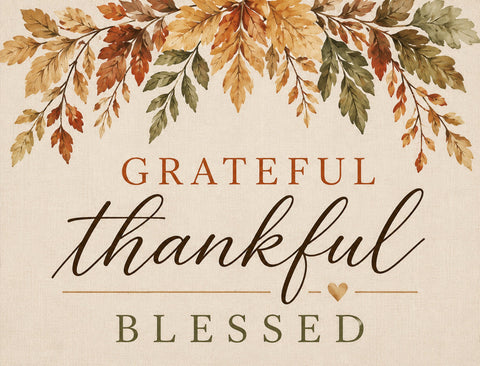 Grateful Thankful Blessed Yardsy Sign yard sign