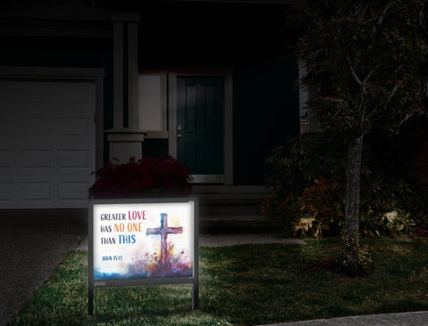 Greater Love Yardsy Sign Front Door.Jpg