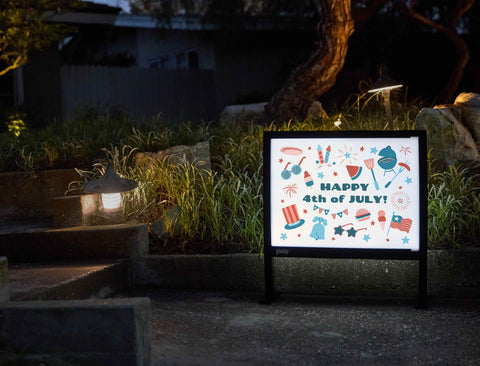 Happy 4th Of July Party Yardsy Sign yard sign
