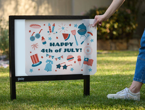 Happy 4th Of July Party Yardsy Sign yard sign
