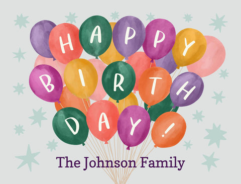 Happy Birthday Balloons Custom Yardsy Sign yard sign