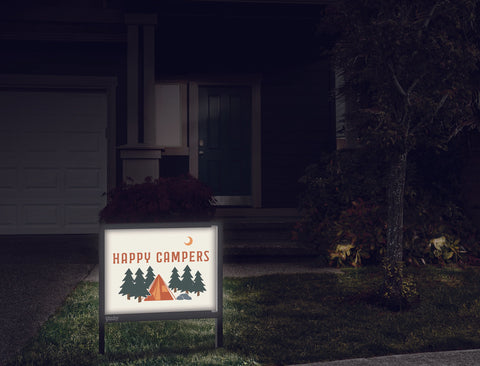 Happy Campers Yardsy Sign Front Door