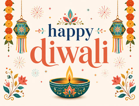 Happy Diwali Diya Yardsy Sign yard sign