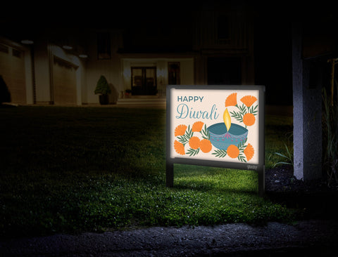 Happy Diwali Yardsy Sign Mailbox